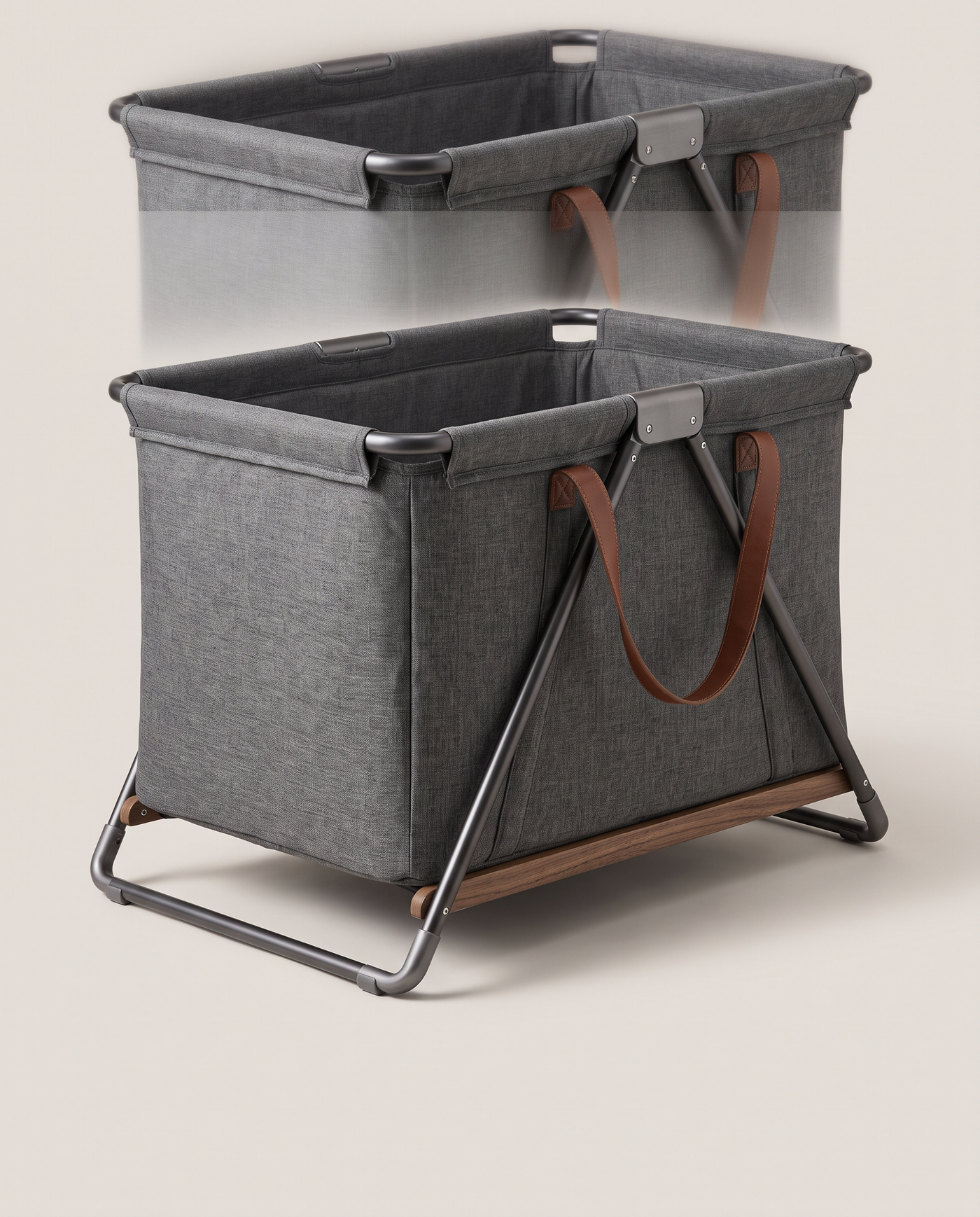 Hazelmere Mini Travel Cot - side profile detail shot