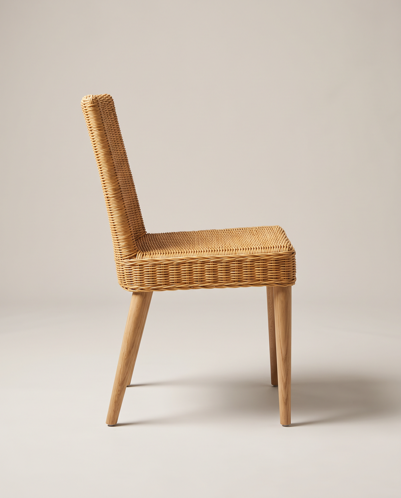Windermere Rattan Dining Chair - side profile detail shot