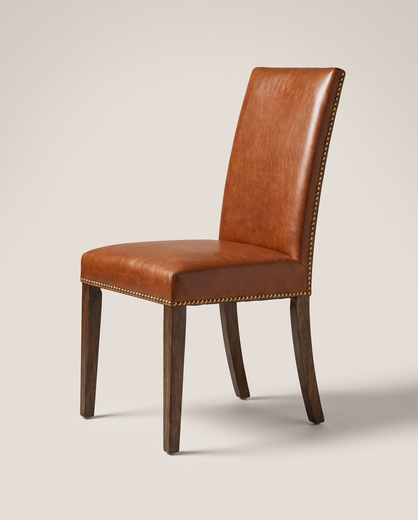 Ashford Leather Dining Chair - side profile detail shot