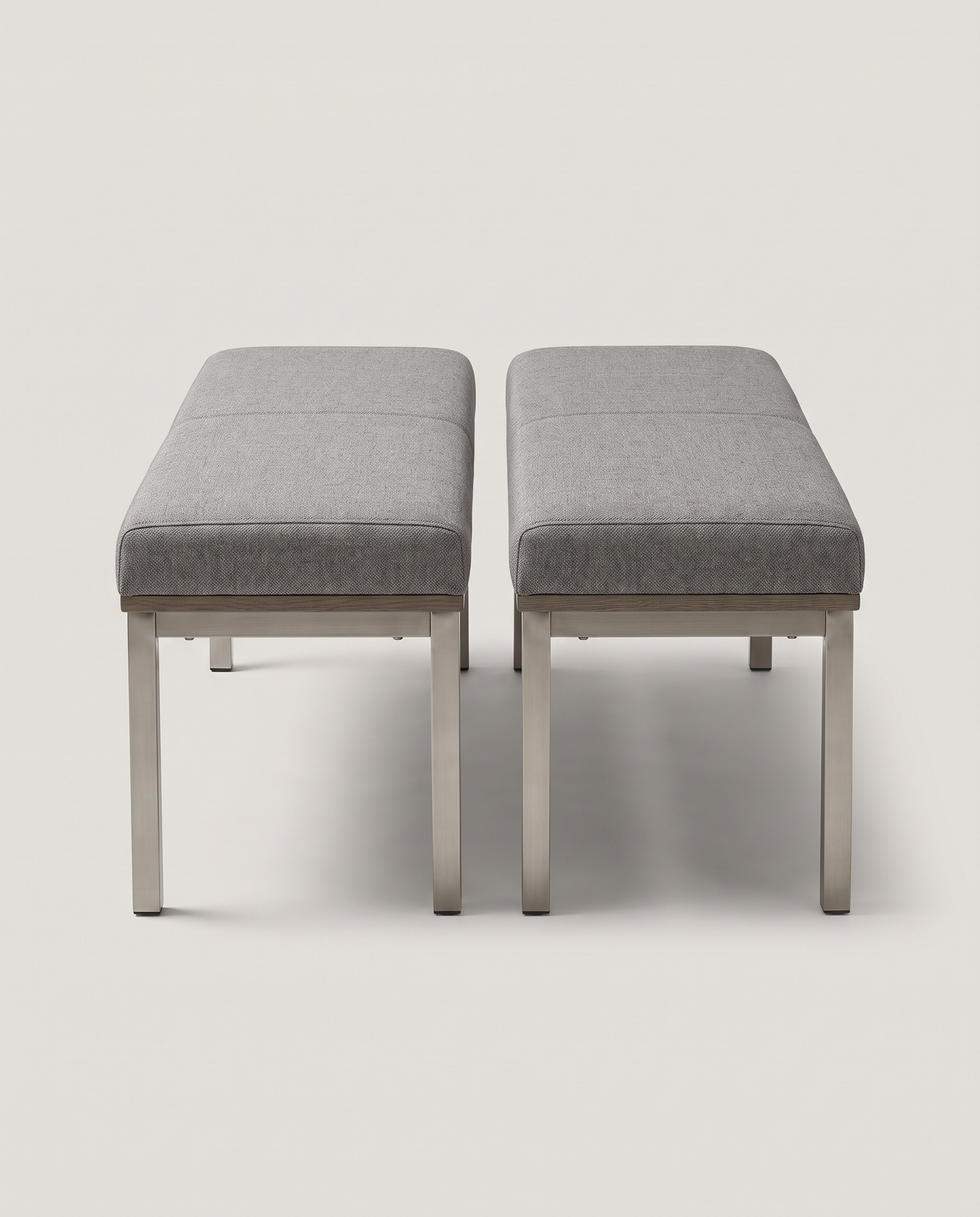 Ebberley Upholstered Bench Set - side profile detail shot